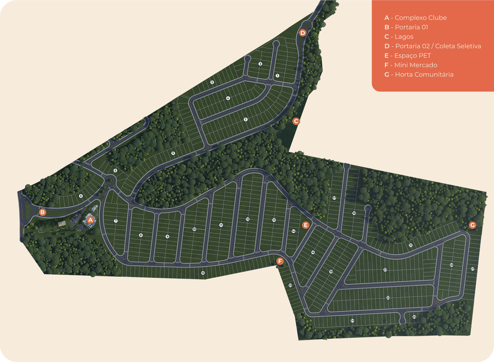 Planta humanizada do Ecoville Club Residence